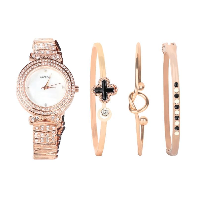 Exotica Fashions New Ladies Watch with Matching - Bangles (B0CJY8MNCR) Amazon Price History, Amazon Price Tracker