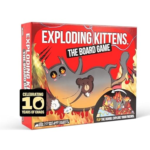 Exploding Kittens: The Board Game - The Action Packed Party Game to Celebrate 10th Birthday - 2-6 Players Aged 7+ - Great for Adults, Teens, Collectors, Kids | Ya disponible en tu tienda friki favorita! En mundofriki.es!