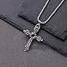 LREUIP Gothic Style Men's and Women's Cross Personalized Fashion Punk Necklace, Metallic Temperament, Party Gift (Metal)