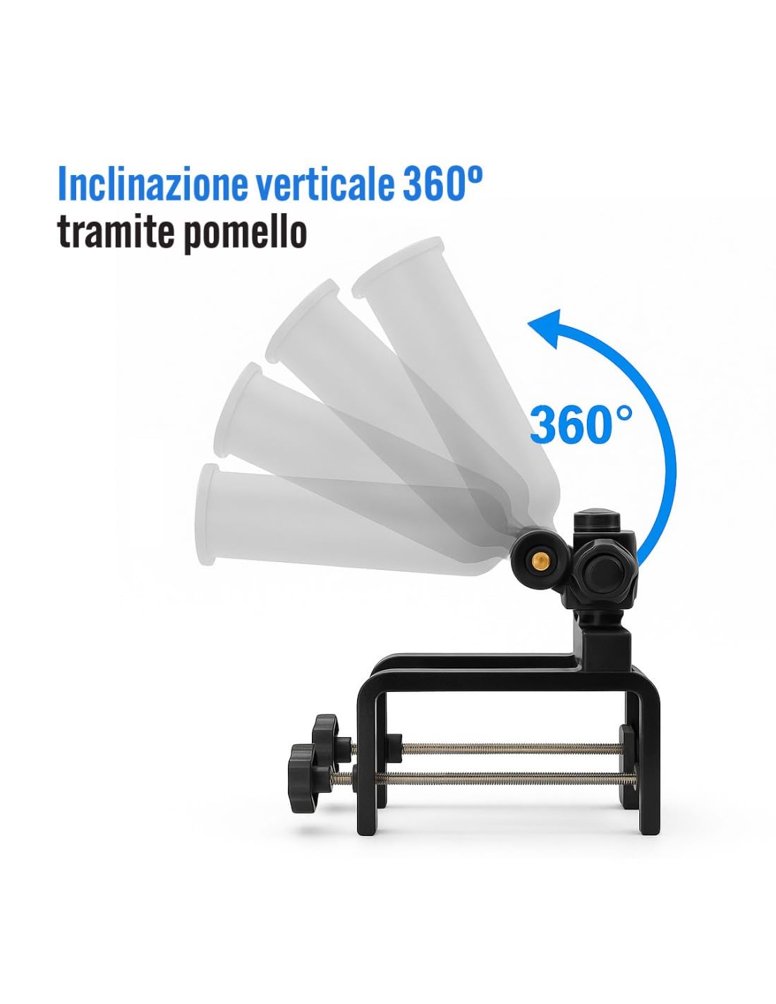 Sugoi Portacanne Universale Regolabile in Alluminio Anodizzato e ABS - Supporto Canna da Pesca Professionale per Barca, Riva e Molo - Resistente alla Corrosione, Leggero e Pieghevole