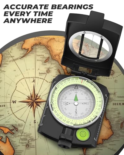 image for Compass, Sportneer Compass Hiking Survival Compass Military Grade Wate