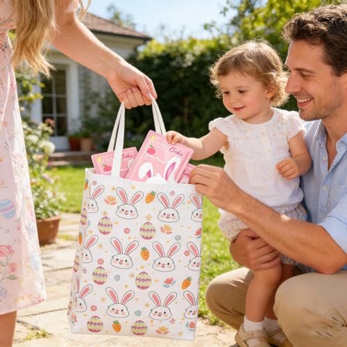 Ostern Gesichtsmasken Set – 5x Hyaluron Feuchtigkeitsmasken im Süßen Häschen-Beutel – Pflege-Geschenkidee mit Pfirsich-Extrakt für Strahlende Haut (Color-A)