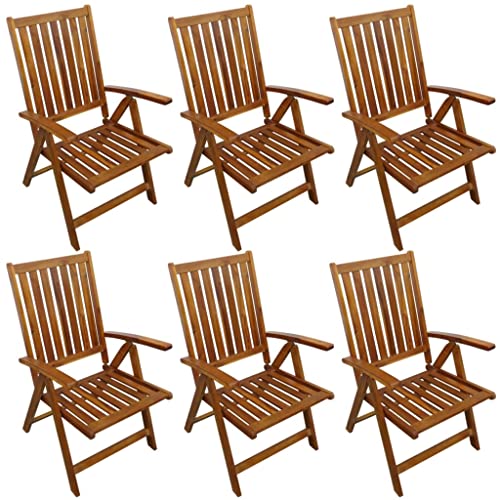 Ensemble à manger d extérieur 7 pcs bois d acacia durable - 4