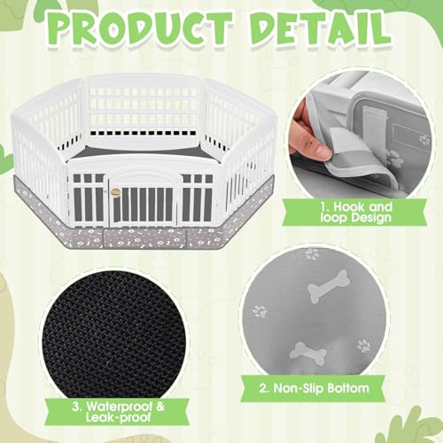 Tapis de fond pour parc pour chien Marsui lavable et réutilisable 61cm - 5