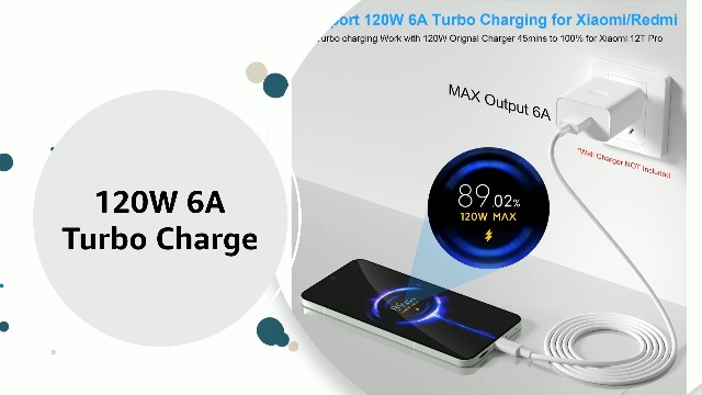 TECHGEAR USB-C Kabel – 10 Gbit/s, 3A, 1m, Weiß, Für Xiaomi, Redmi, Poco