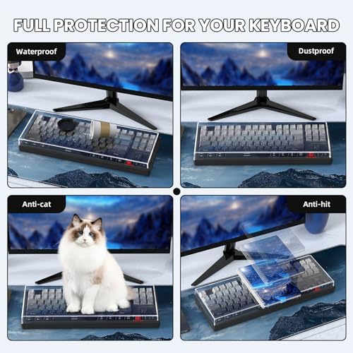 Protector transparente de acrílico para teclado 13.9x5x0.9 in miniatura 6