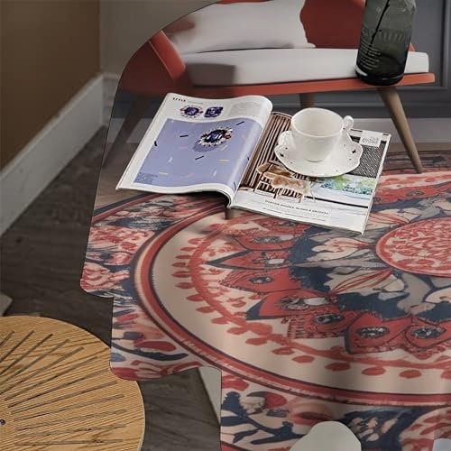 Nappes de table rondes imperméables avec motif circulaire haut de gamme - 8