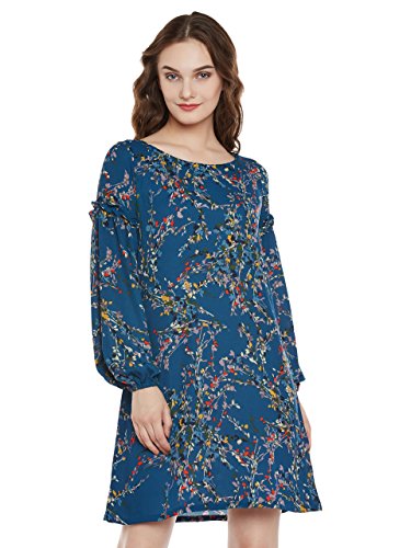 Image of Miss Chase Women's Multicolored Floral Print Mini Shift Dress