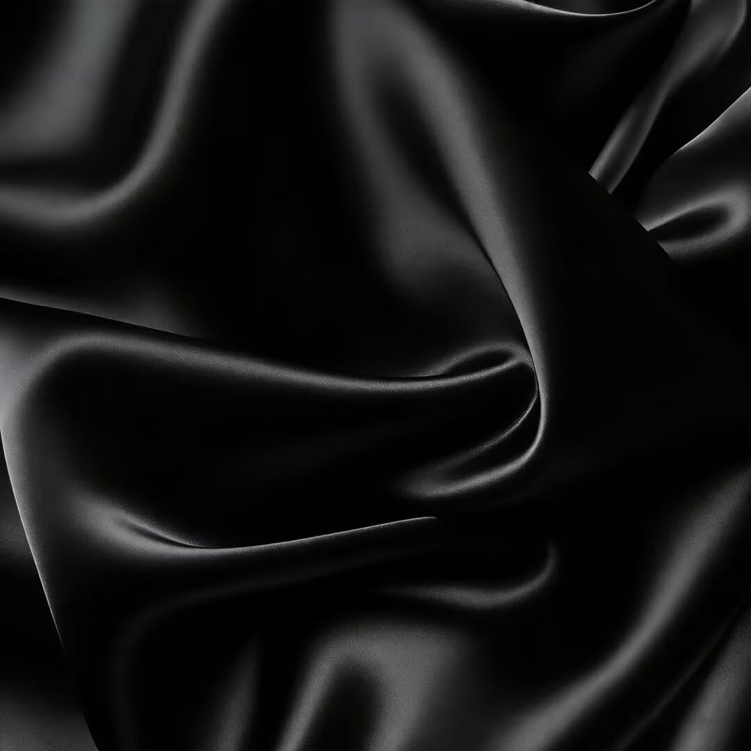 Satin Fabric by The Yard Soft Charmeuse Silky Shiny Cloth Fabric 59 Inch Width for DIY Sewing, Dress, Wedding Decorations, Draping, Sewing, Table Cloth(White, 5 Yards)