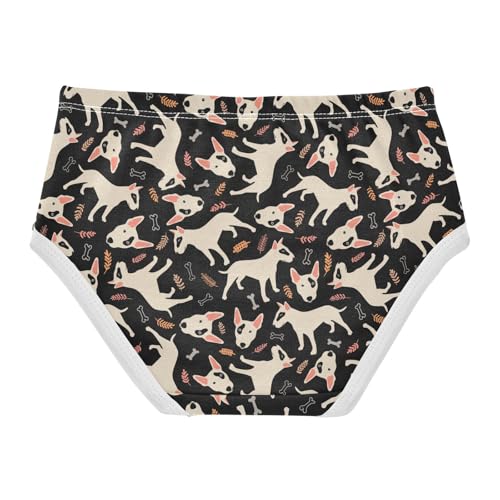 Girls' Underwear Bull Terrier Cotton Stretch Comfort Toddler Panties2