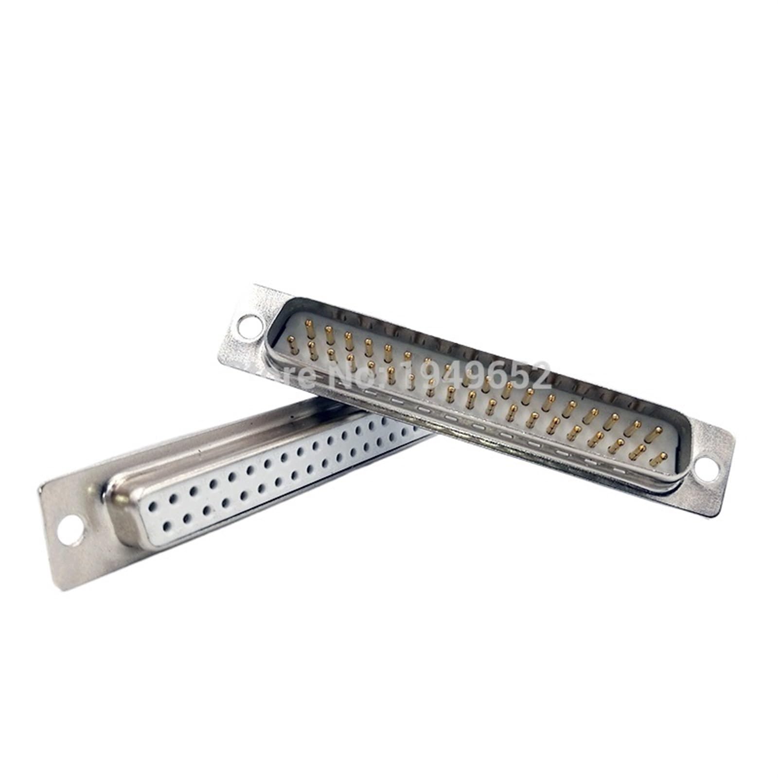 10Pc DB37 VGA Connettore porta parallela D SUB 37pin Core Porta Presa Adattatore Femmina Maschio(Silverly male)