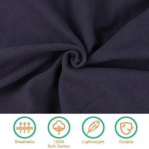 Image of PESAAT Cotton Baby Swaddle Hat Set Newborn Infant Hats Receiving Blankets for Baby Boys Girls