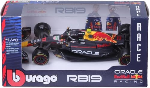Miniatura 8 de Bburago 143 2023 F1 Red Bull RB19 No. #11 Sergio Pérez Ferrari Mercedes Formula Racing Aleación Coche Diecast Modelo (RB19 No.#11)