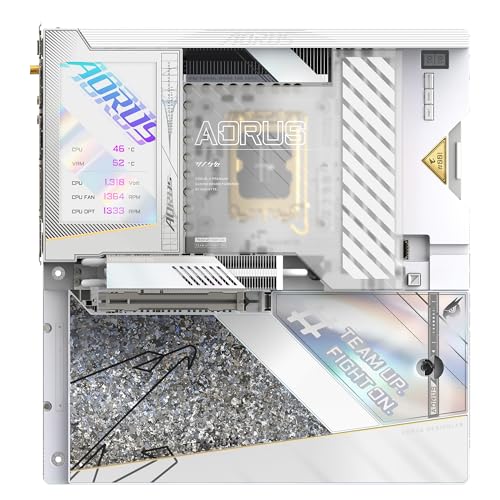 GIGABYTE Z790 AORUS XTREME X ICE Scheda madre - Supporta Intel 14th Gen CPUs, 24+1+2 phases VRM, up to 8266MHz DDR5 (OC), 1xPCIe 5.0 + 4xPCIe 4.0 M.2, Wi-Fi 7, 10GbE LAN, USB 3.2 Gen 2 - Scheda madre - Immagine 1