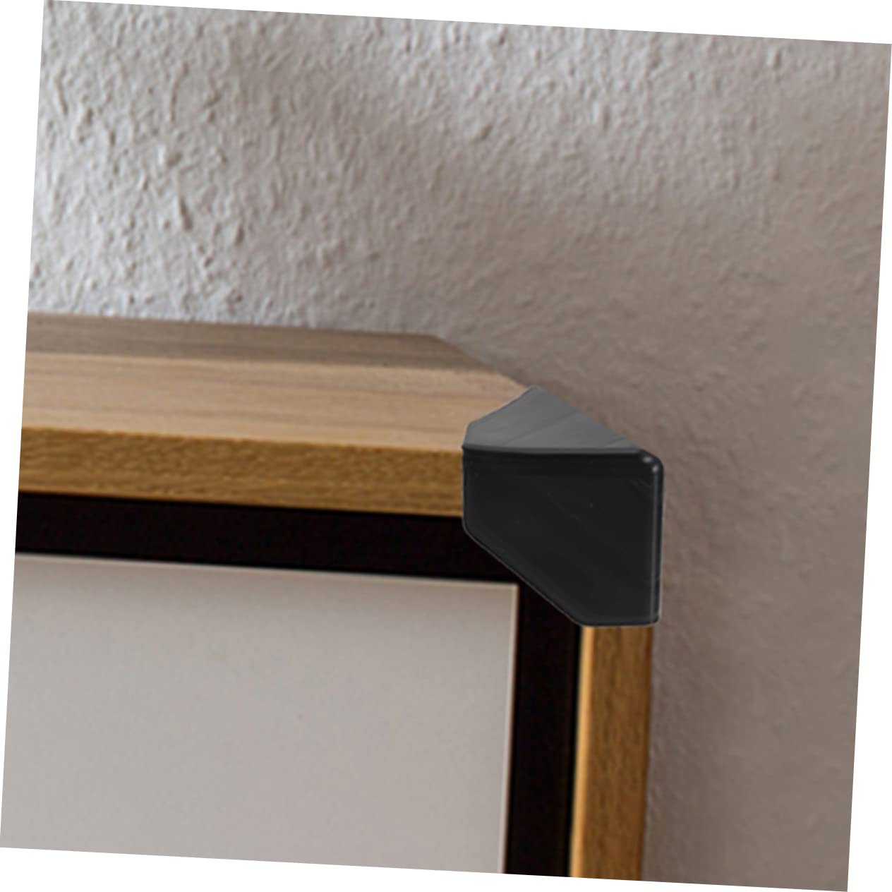 Veemoon Protections D'angle pour Meubles et Cartons en Plastique Noir, Léger et Réutilisable, Lot de 100 Pièces pour Protection D'angle D'emballage et Coins de Porte