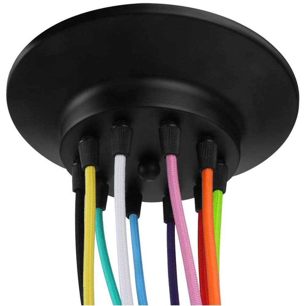 Lámina de Línea Colgante 12 Luces |Atentable Ajustable Bricolaje Lámparas de Araña de Suspensión de Techo |Examen de Restaurantes Sala de Estar Café Cartel de Iluminación Colgante |Mú