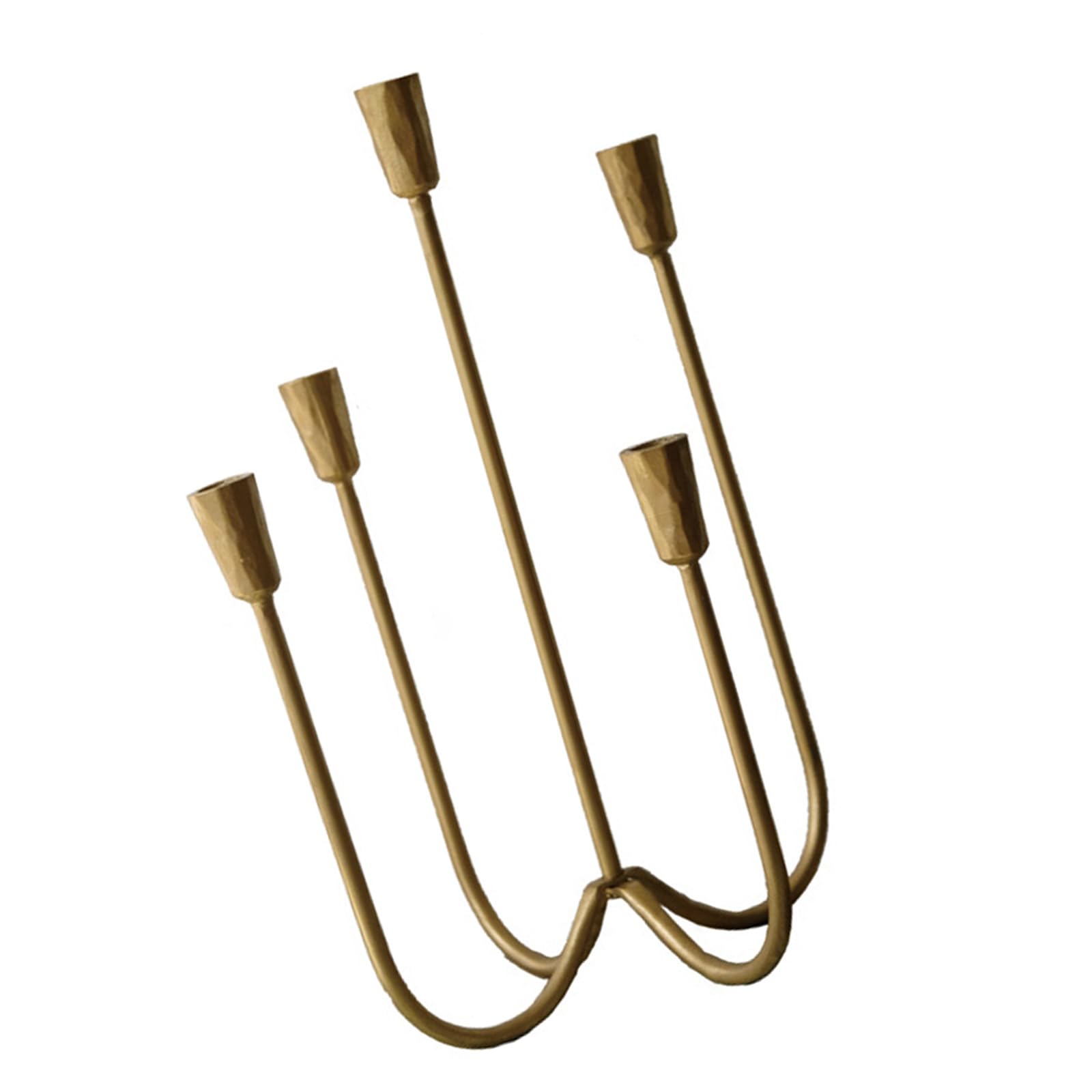 Chandelier en fonte stable à 5 bras anti-basculement pour bougies