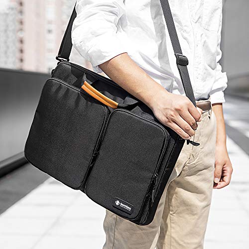 Tomtoc 360 Protective Laptop Shoulder Bag For The New Razer Blade Pro 17, Hp Envy Laptop 17 Inch, Dell Inspiron 17 3000 Laptop, Asus Rog Zephyrus S 17.3 Inch, Notebook Bag With Accessory Pocket #TOP7