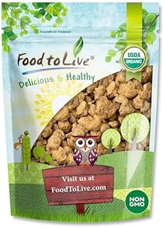 Food to Live Organic Soy Chunks 1.5 Pounds, – Unsalted Nuggets, High Pro...