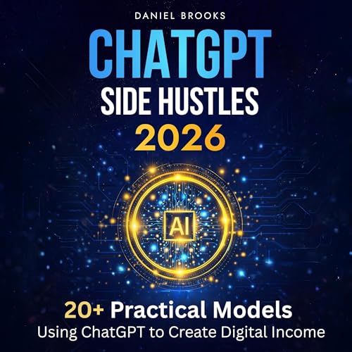 ChatGPT Side Hustles 2026 Audiobook By Daniel Brooks cover art