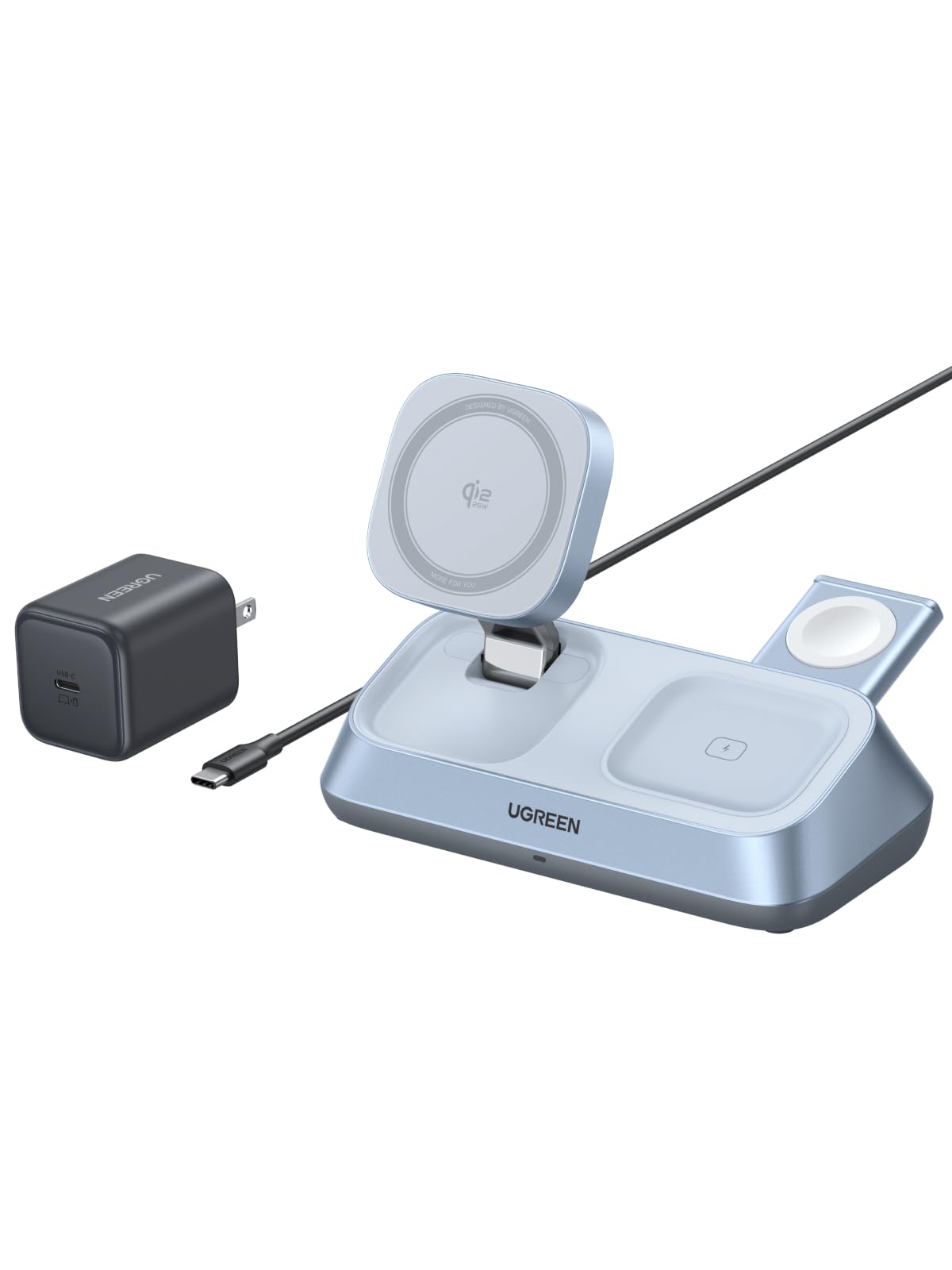 Amazon.com: UGREEN 25W Qi2 Certified 3-in-1 Magflow Wireless