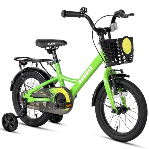 Glerc Bubble 14 Zoll Kinderfahrrad für 3 4 5 6 Jahre alte Jungen und...