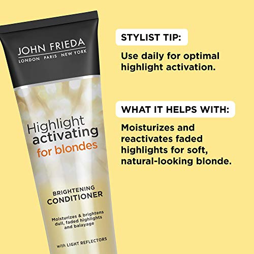 John Frieda Sheer Blonde Brightening Hair Conditioner, Helps Nourish and Activate Natural-looking Highlights, 8.45 Ounce (2 Pack)