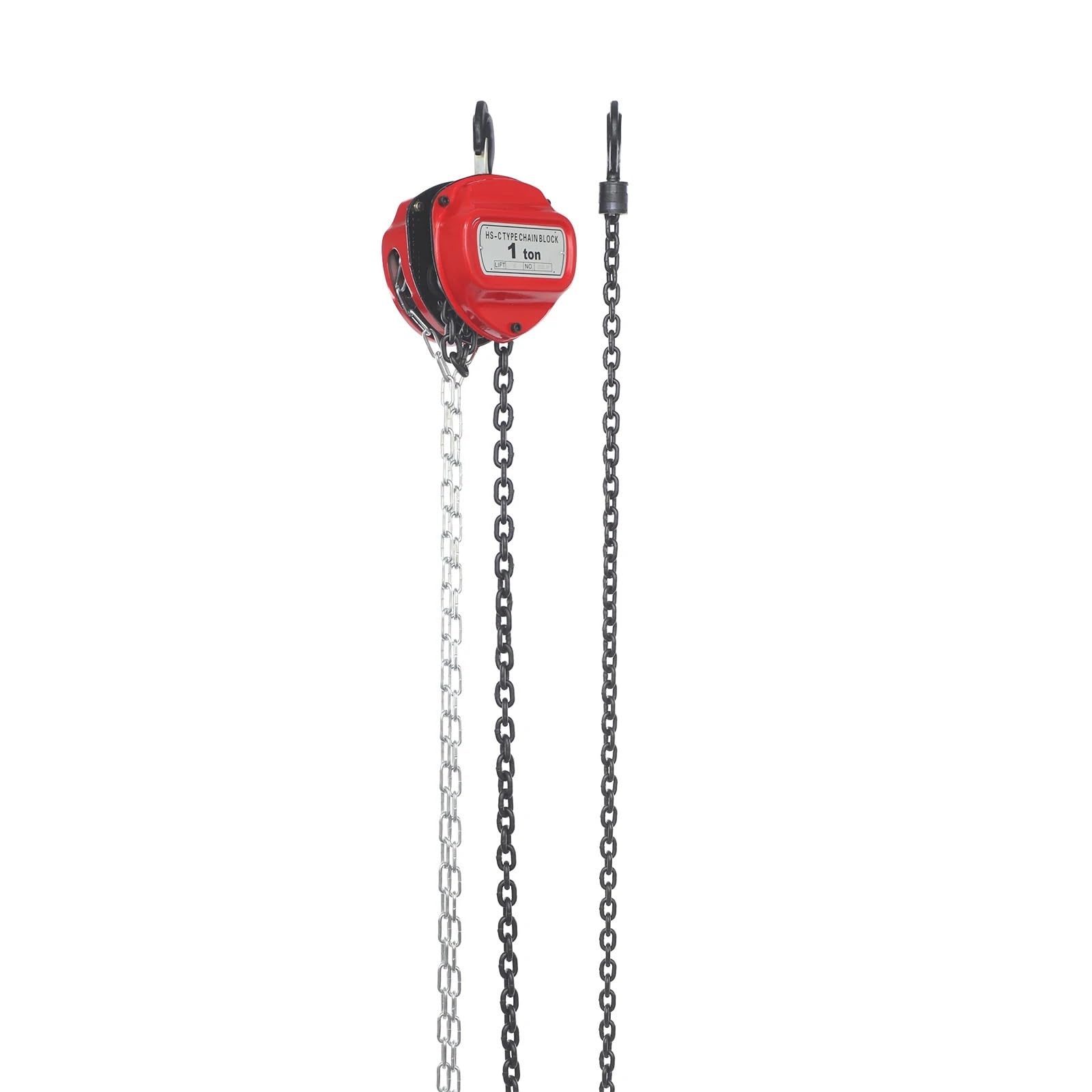 flaschenzug Manueller Kettenzug, 1 Tonne Kapazität, 6 m Hub, robust, G80-Manganstahl, Hand für Garage, Fabrikdock, Rot Elektrischer Hebezeug-Stützarm