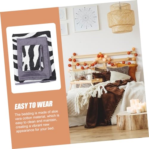 Funda de edredón lavable OUNONA ropa de cama resistente de aloe 5