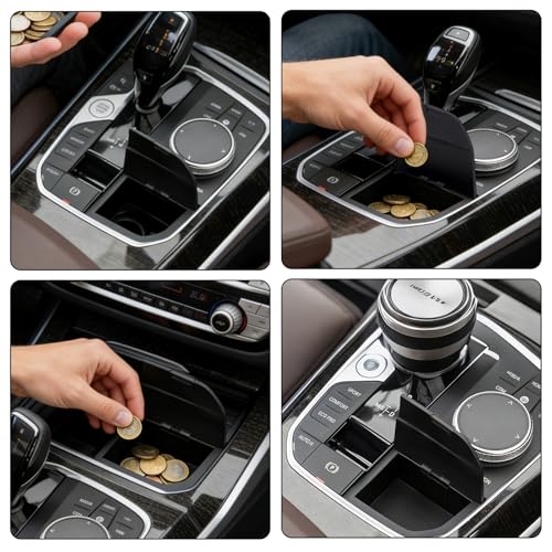 HRMGJH Ablagefach FüR Schalthebel,Mittelkonsole Und Mittelarmlehne,Passend FüR BMW 1er,3er,4er,X3,X4,X5,X6,X7,F40,F44,G20,G21,G01