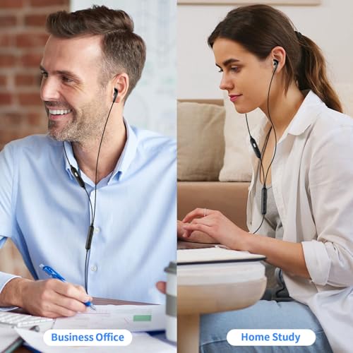 AIAUXAI USB Earbuds with Microphone Mute for PC,Wired Headphones USBA,White - image 9