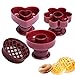 4 Stück Donut Schimmel DIY Backen Donut Form Donut Desserts Cutter Maker Donutform Donut Maker Schimmel Desserts Donut Kekse Kunststoff Kuchen Fondantform Kuchenform Dekorieren Tools Küche Werkzeug