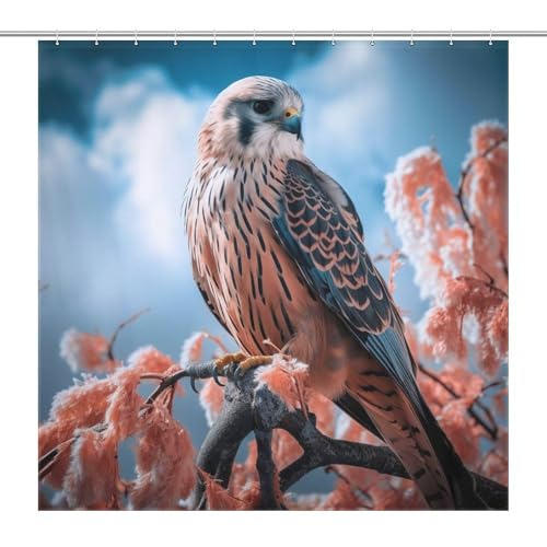 Rideau de douche en polyester 183x183cm lavable Eagle avec 12 crochets - 7