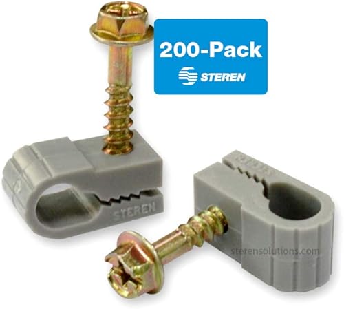 Miniatura 63 de STEREN Clips coaxiales para cables - Soporte para cables - Clips de alambre - Clips laterales para colgar - Soporte de cable para escritorio