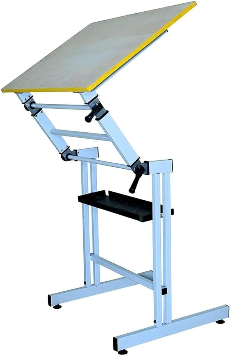 Professional Drafting Machine, Horizontal Metal Design, Grey, 30 x 32 x 30 inches