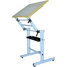 Professional Drafting Machine, Horizontal Metal Design, Grey, 30 x 32 x 30 inches