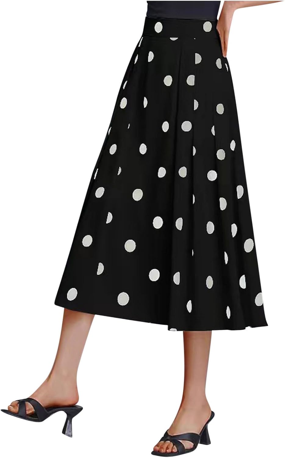Womens Polka Dot Maxi Long Midi Knee High Loose Fit Skort for Women Skirts 2026 Y2K