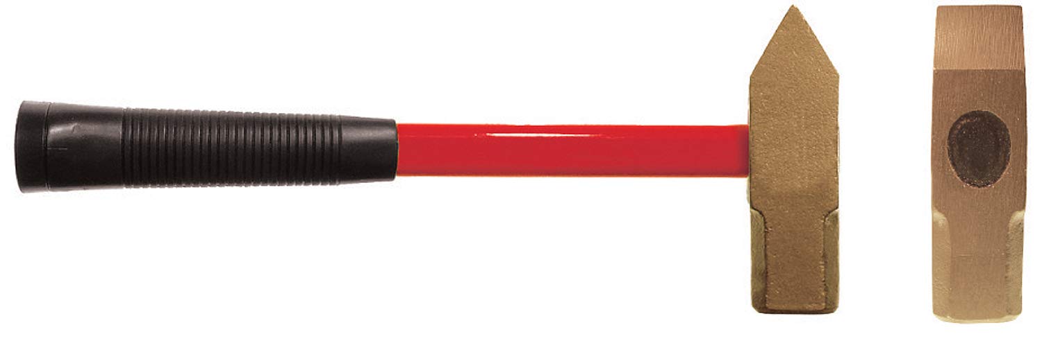 CS Unitec | Martello a penna incrociata non scintillante, 1,1 kg, certificato TUV, bronzo di alluminio, non magnetico, resistente alla corrosione, EX102U-0250A