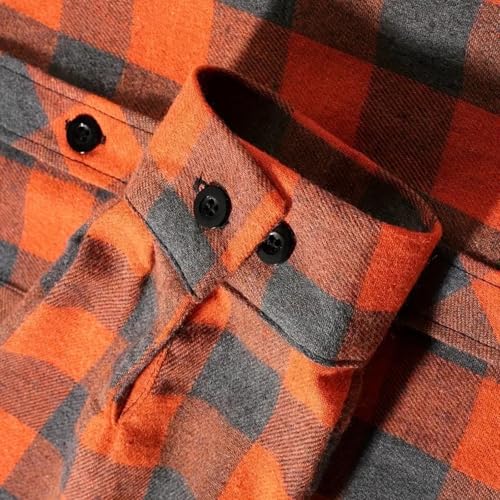 Men Plaid Hooded Button Down Patchwork Hoodie Fashion Stylish Long Sleeve Flannel Fall Winter Hoodie Sweat Shirts3