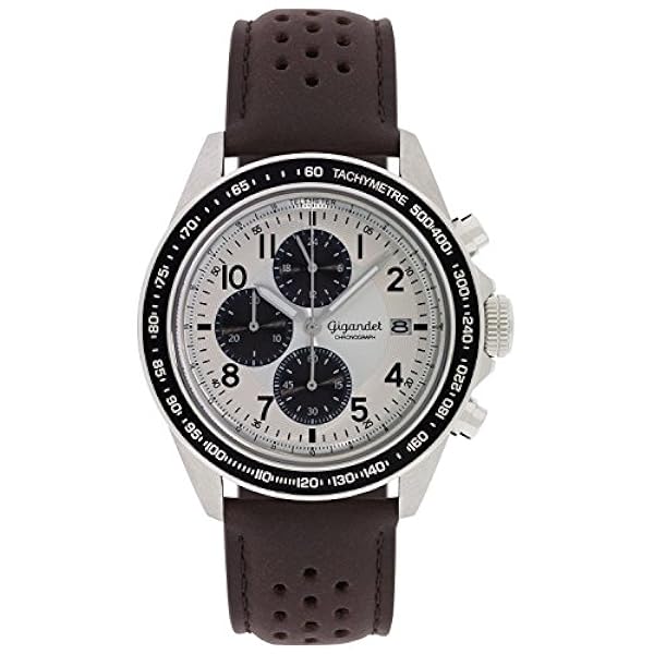 Gigandet racetrack herr analog armbandsur kvarts kronograf brun svart G24-007