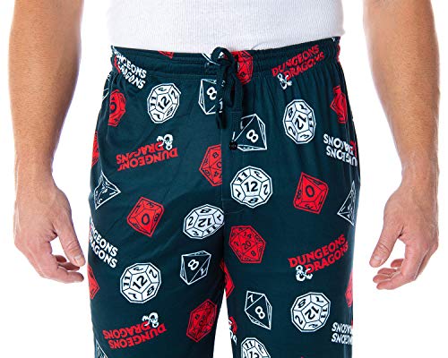 Dungeons and Dragon Men's Allover Game Dice Print Lounge Pajama Pants3