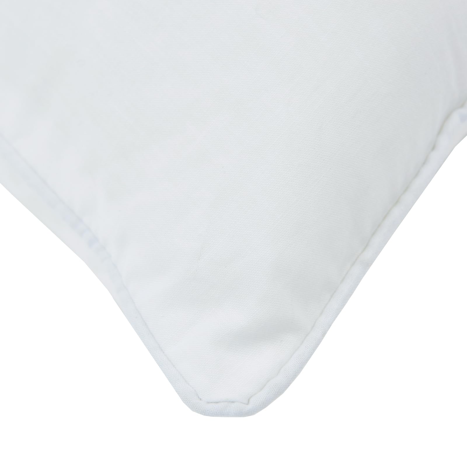 2 cojines rectangulares blancos, 50 x 50 cm, mezcla de algodón y poliéster, suave para dormitorio, salón, decoración de sofá