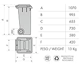 Zoom IMG-1 mobil plastic bidone raccolta differenziata Zoom IMG-1 mobil plastic bidone raccolta differenziata