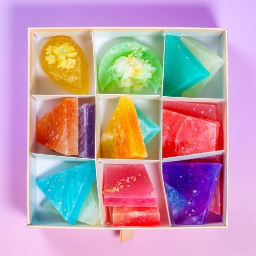 Silky Gem® Treasure Box Collection: 16-Piece Multi-Flavor Assortment – Handcrafted Edible Jewelry & ASMR Crystal Candy – Vegan, Gluten-Free Gourmet Gift