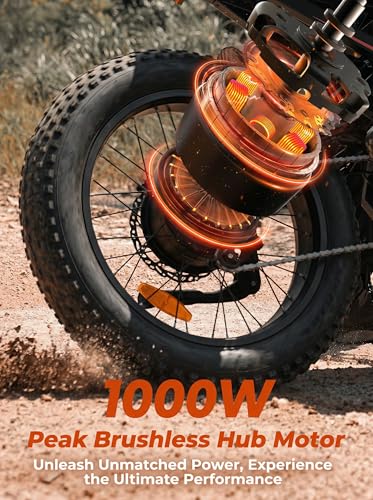 Image of isinwheel M10 Pro Electric Bike for Adults 22 mph 1000W Peak Motor, Dual Crown Fork Mountain Ebike 10.4 Ah Battery 35+ Miles Range, 7 Speed, 20 x 4.0 Fat Tire Adults Electric Bicycles