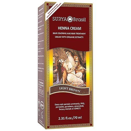 Henna Light Brown Cream Surya Nature, Inc 2.31 Oz Cream (Pack Of 2) #TOP29