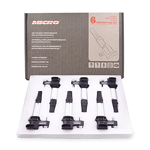 Micro MICRO375X6+ACD17X6 Set Of 6 Premium High Performance Ignition Coils & Acdelco Platinum Spark Plugs Replacement thumb #2