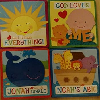 Board book God Loves Me / God Made Everything / Jonah & the Whale / Noah's Ark Book