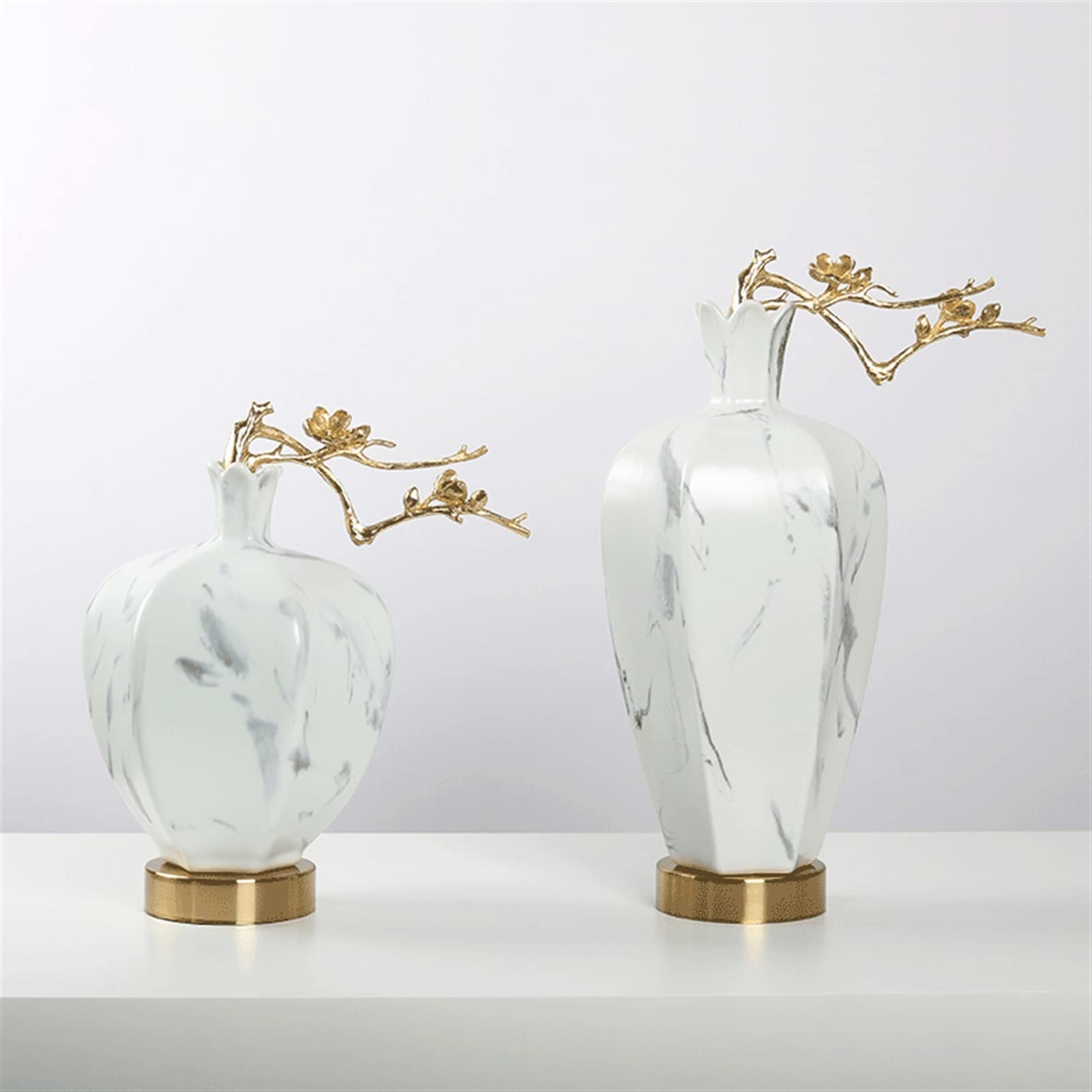 Amazon.co.jp: 花器 セラミック花瓶の新しい中国風の梅の花の磁器の花