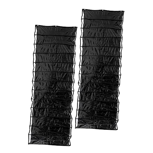 TOGEVAL 2pcs over The Door Shoe Organizer Space-saving Storage Rack for Closet Dorm Room Bedroom Easy to Install Hanging Shoes and Accessories Holder Black